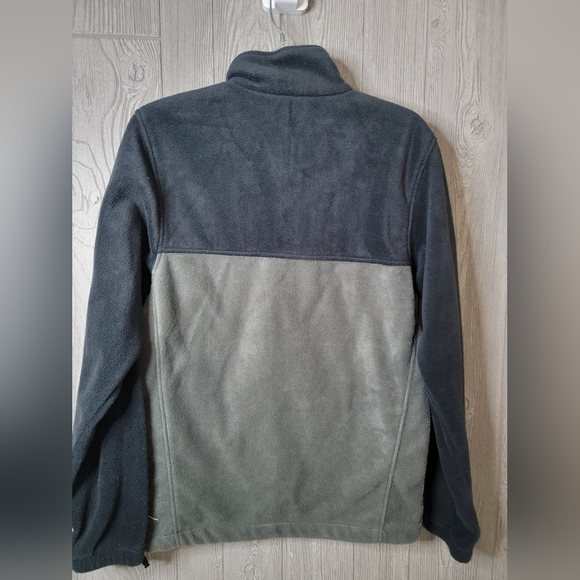 Men's Columbia Black and Gray Fleece Jacket - Picture 4 of 5
